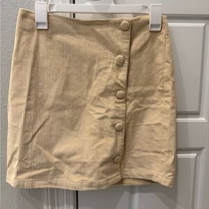 Petal & Pup Tan Cream Mini Pencil Skirt